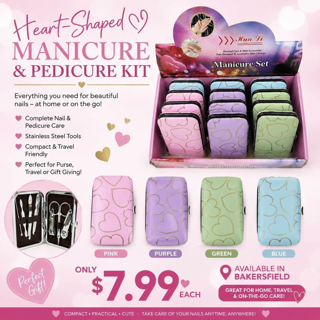 Heart Shape Mani & Pedi Kit