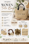 Woven Tote Bag
