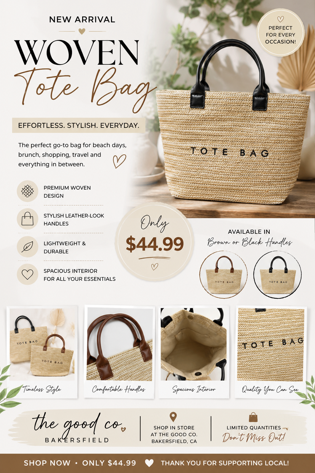 Woven Tote Bag